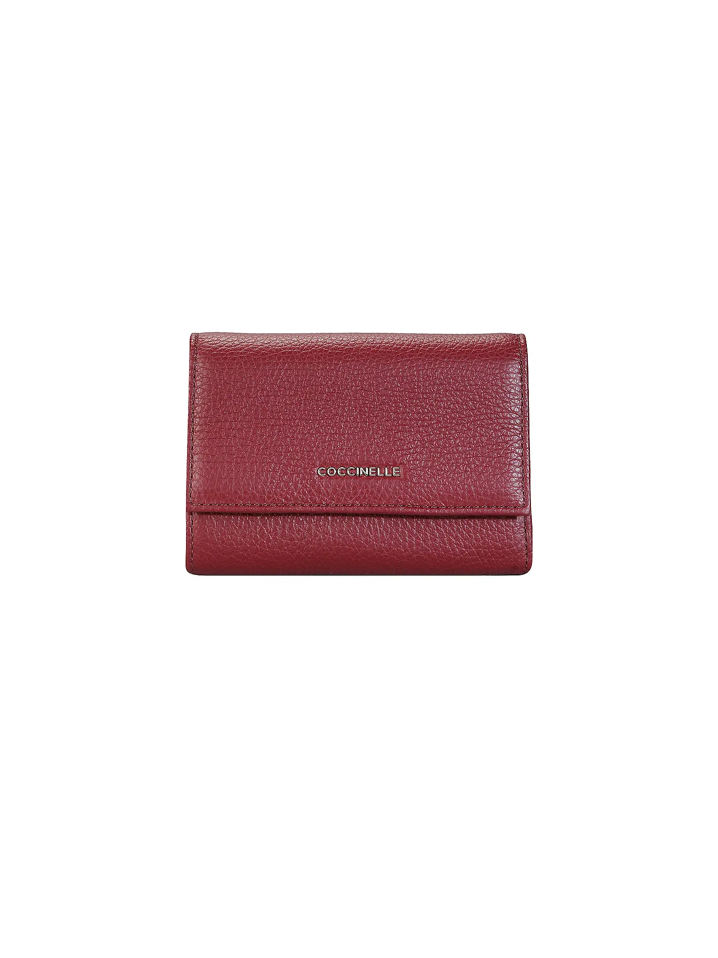 COCCINELLE | Geldbörse METALLIC SOFT | dunkelrot